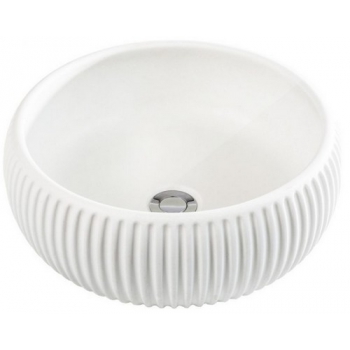 Évier à poser rond Cipì en grand béton ciré