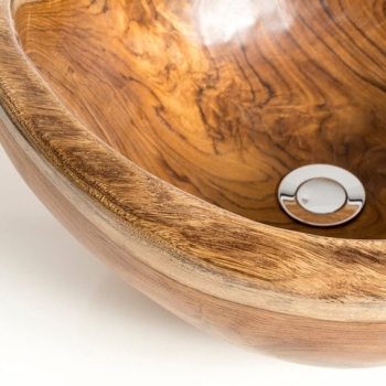 Lavabo Cipì Sarong CP950 / SA lavabo en bois de teck traité à la cire