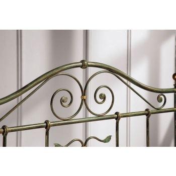 Minerva lit simple en fer forgé fabriqué à la main