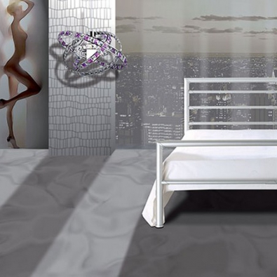 Lit simple London par Pama Letti