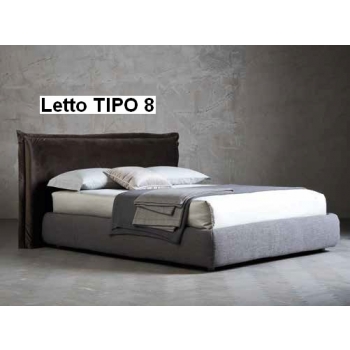 Pegaso lit de lit Altacorte avec tête de lit rembourrée couvert