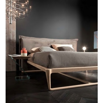 Pegaso lit de lit Altacorte avec tête de lit rembourrée couvert