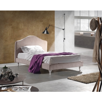 Lit romantique Lettissimi en tissu ou en éco-cuir