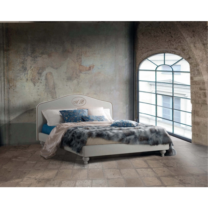 Lit romantique Lettissimi en tissu ou en éco-cuir