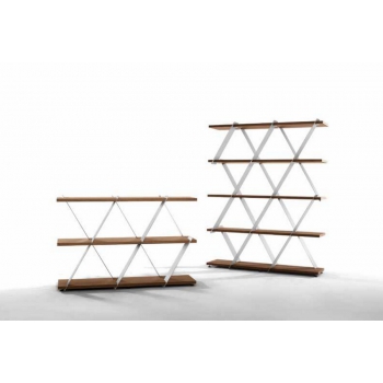 Bibliothèque murale Pangea par Tonin Casa en bois et métal