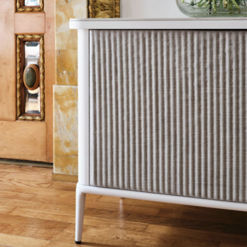 Chaise en métal S1 R_TS recouverte de tissu ou de cuir par Midj