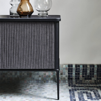 Chaise en métal S1 R_TS recouverte de tissu ou de cuir par Midj