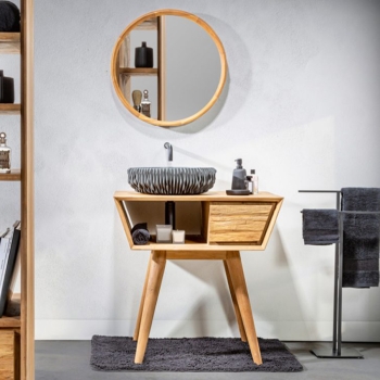 Meuble de salle de bain Consolle Padat 80 CP880N Cipì