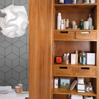 Cipì Puro Mirror Cabinet CP601CAB meuble de salle de bain en bois de teck