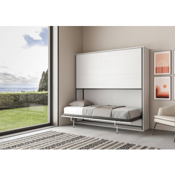 Mod.KANDO Double - Lit escamotable horizontal double en cachemire Kando
