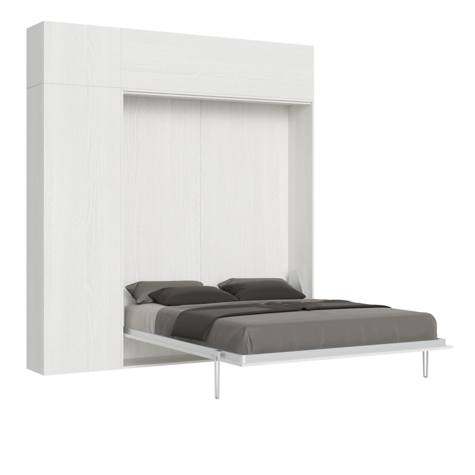 Mod.Kentaro Matrimoniale - Lit double escamotable vertical 160 Kentaro Cachemire