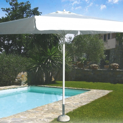 Parasol parapluie par Tegosolis avec poteau en aluminium