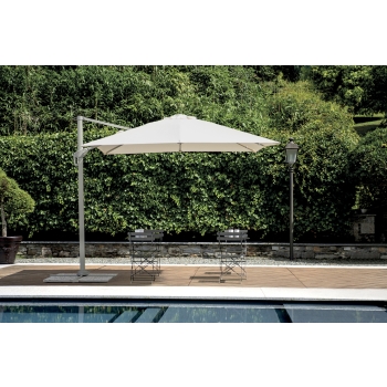 Parasol Colorado 3 x 4 m, manche en terre cuite, par Greenwood