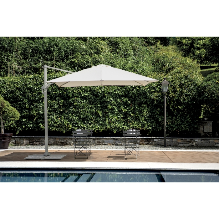 Parasol Colorado 3 x 4 m, manche en terre cuite, par Greenwood
