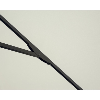 Parasol carré Greenwood 3 x 3 m avec mât anthracite