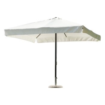 Parasol carré Greenwood 3 x 3 m avec mât anthracite