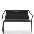 Banc métallique Ola BN M, empilable à l'intérieur comme à l'extérieur, par Midj 