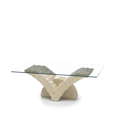 Table Basse Papillon (120 x 70 - Transparent) par Stones