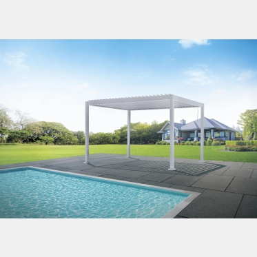 Pergola Texas blanche 3 x 4 m. par Greenwood