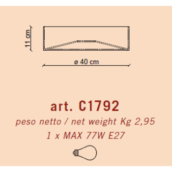 PLAFOND D.40 DECO' PI C1792