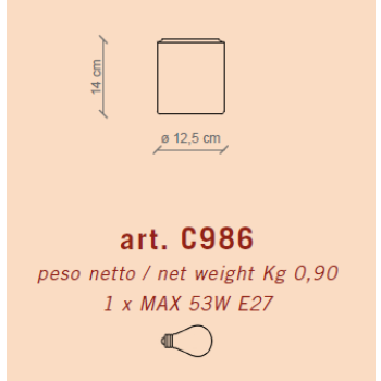 PLAFOND RÉTRO VINTAGE C986