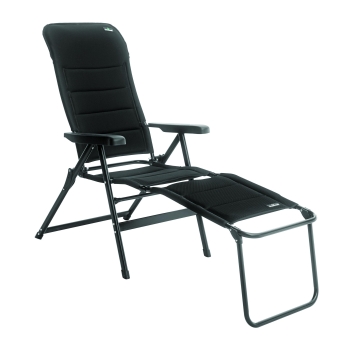 Fauteuil 7 positions Greenwood avec repose-pieds noir