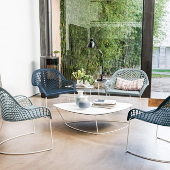 Fauteuil en cuir Guapa PM CU par Midj