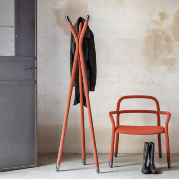 Fauteuil d'attente Pippi AP R_TS avec accoudoirs en métal recouvert de tissu par Midj