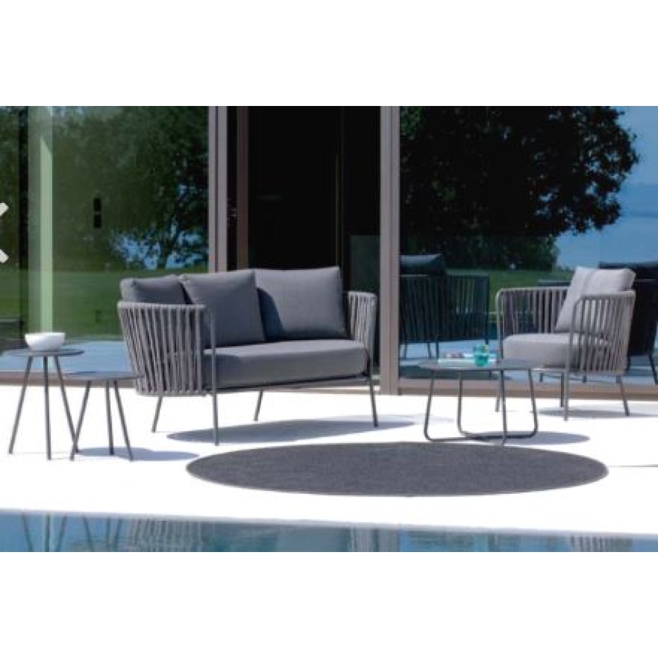 Fauteuil d'extérieur bas Vermobil Daisy Rope DE60X