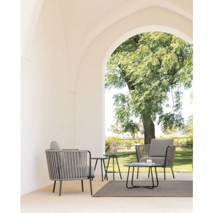 Fauteuil bas d'extérieur Vermobil Daisy Rope DE60XI