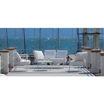 Fauteuil bas Desmobit de Vermobil en fer de jardin