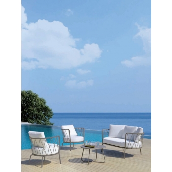 Fauteuil bas Desmobit de Vermobil en fer de jardin