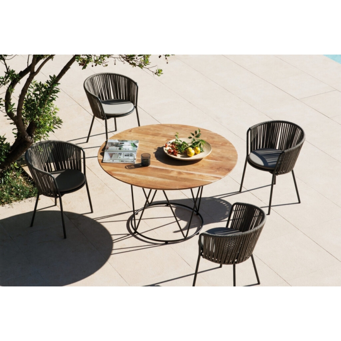 Pouf Desiree Rope DE29X pour extérieur Vermobil