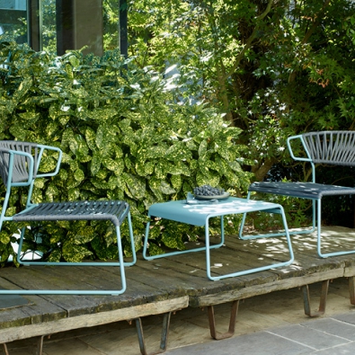 Fauteuil Lisa Lounge Filò en sangle de corde nautique design Scab