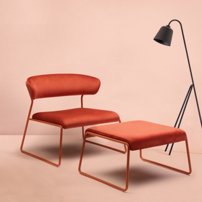 Tabouret Lisa Filò en sangle de corde nautique design Scab