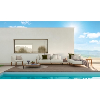 Chaise longue Cleo Soft Wood par Talenti