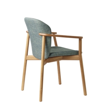 Fauteuil Natural Finn avec accoudoirs de Scab Design