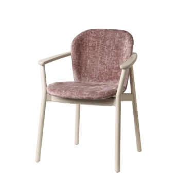 Fauteuil Natural Finn avec accoudoirs de Scab Design