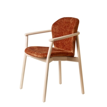 Fauteuil Natural Finn avec accoudoirs de Scab Design
