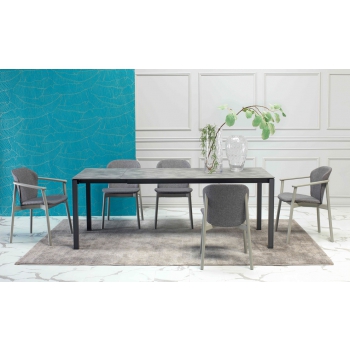 Fauteuil Finn naturel avec accoudoirs Scab Design