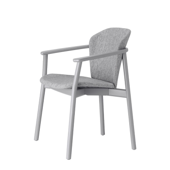Fauteuil Natural Finn avec accoudoirs de Scab Design