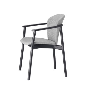Fauteuil Natural Finn avec accoudoirs de Scab Design