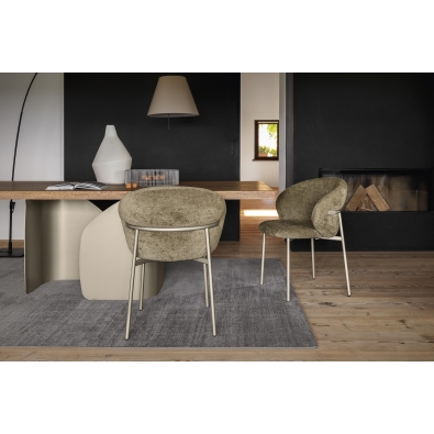 Fauteuil en métal Oleandro CS2222 par Calligaris