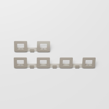 Porte-manteau mural Hang de Pezzani en acier peint