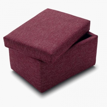 Pouf Square boîte de rangement en tissu ou éco-cuir