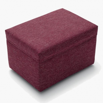 Pouf Square boîte de rangement en tissu ou éco-cuir