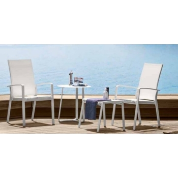 Pouf de Talenti de la ligne Lady pour un usage extérieur élégant et moderne