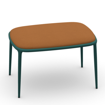Tabouret Lea TS en métal recouvert de tissu ou de cuir par Midj