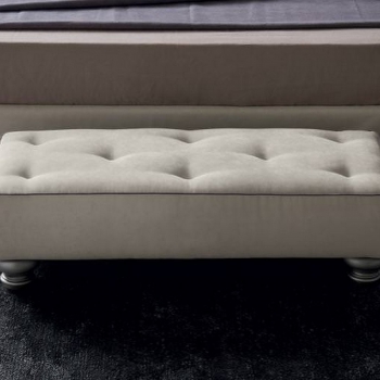 Pouf rectangulaire ou carré en tissu ou éco-cuir