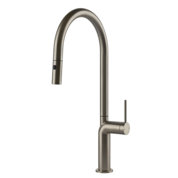 Mitigeur monocommande Stelo avec bec pivotant et douchette extractible 60303 - par Gessi